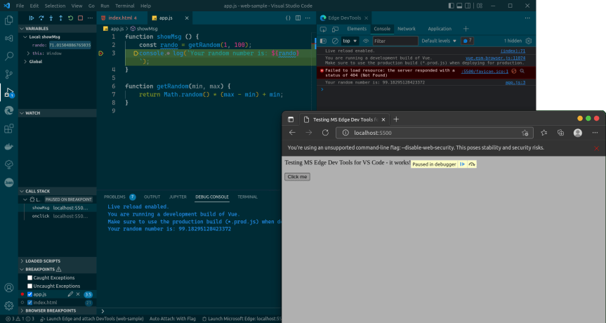 The Microsoft Edge Dev Tools extension for VS Code is so awesome that I ...